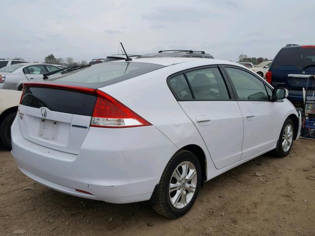 JHMZE2H70AS012921 - 2010 HONDA INSIGHT WHITE photo 4