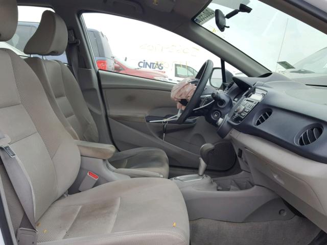 JHMZE2H70AS012921 - 2010 HONDA INSIGHT WHITE photo 5