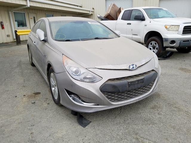 KMHEC4A49DA088483 - 2013 HYUNDAI SONATA HYB SILVER photo 1