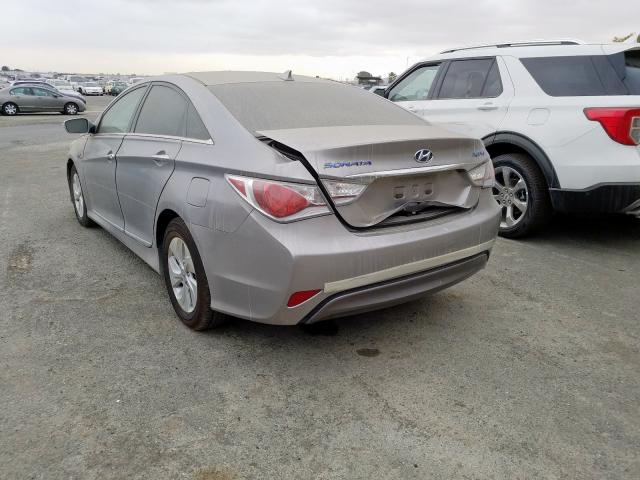 KMHEC4A49DA088483 - 2013 HYUNDAI SONATA HYB SILVER photo 3