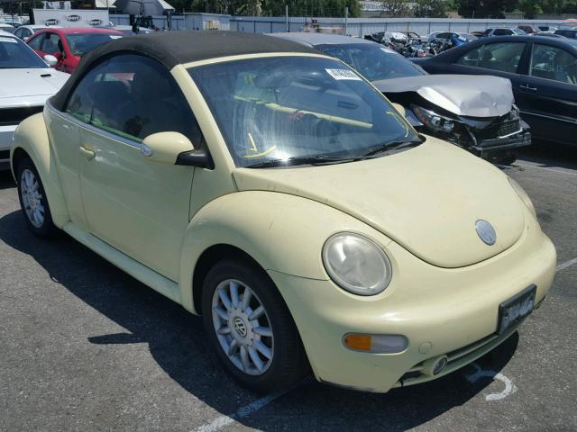 3VWCM31Y35M317683 - 2005 VOLKSWAGEN NEW BEETLE YELLOW photo 1