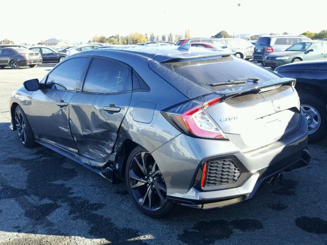 SHHFK7H47JU414334 - 2018 HONDA CIVIC SPOR GRAY photo 3