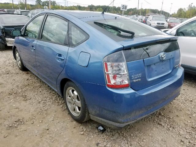 JTDKB20U850128320 - 2005 TOYOTA PRIUS BLUE photo 3