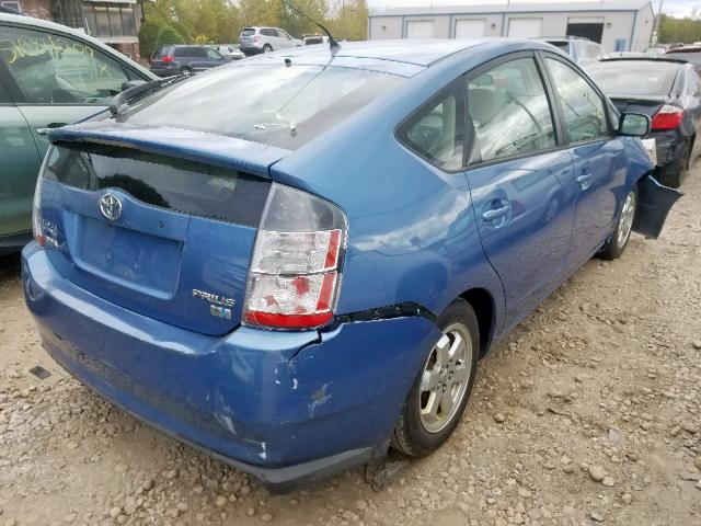 JTDKB20U850128320 - 2005 TOYOTA PRIUS BLUE photo 4