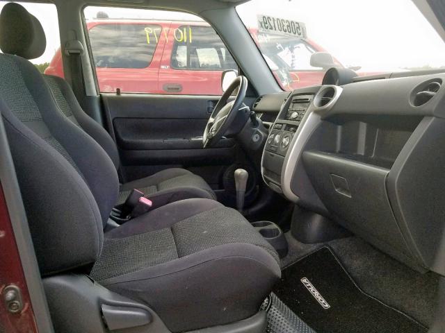 JTLKT324250186962 - 2005 TOYOTA SCION XB 勃艮第红 照片 5