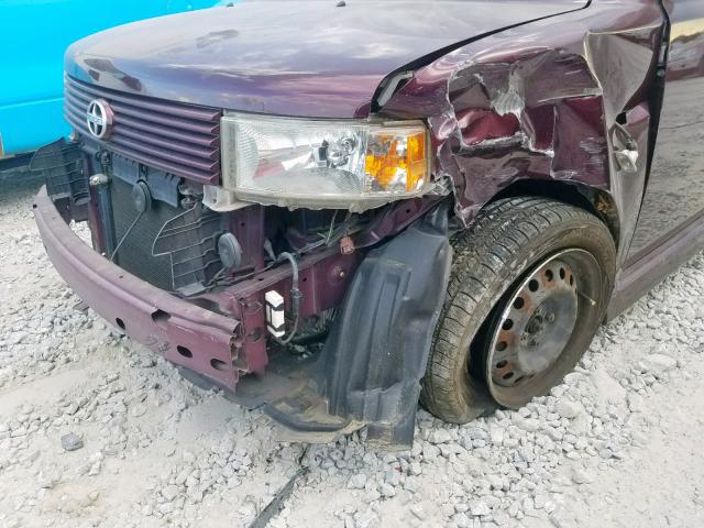 JTLKT324250186962 - 2005 TOYOTA SCION XB 勃艮第红 照片 9