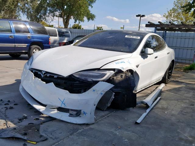 5YJSA1E14GF154137 - 2016 TESLA MODEL S WHITE photo 2