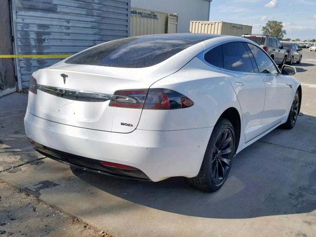 5YJSA1E14GF154137 - 2016 TESLA MODEL S WHITE photo 4