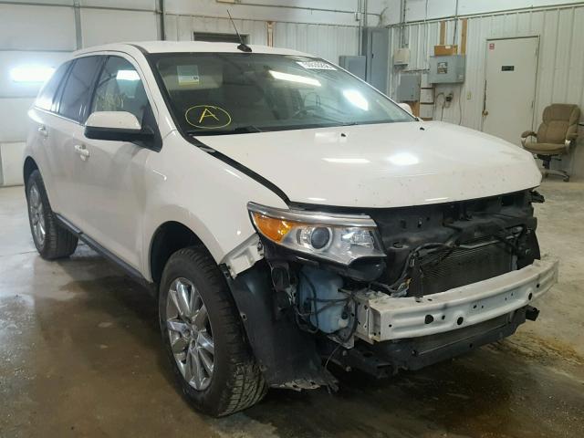 2FMDK3JCXDBB64006 - 2013 FORD EDGE SEL WHITE photo 1