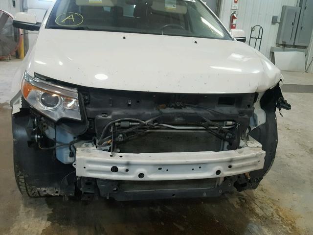 2FMDK3JCXDBB64006 - 2013 FORD EDGE SEL WHITE photo 9