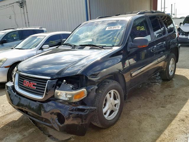 1GKDT13S622116343 - 2002 GMC ENVOY BLACK photo 2