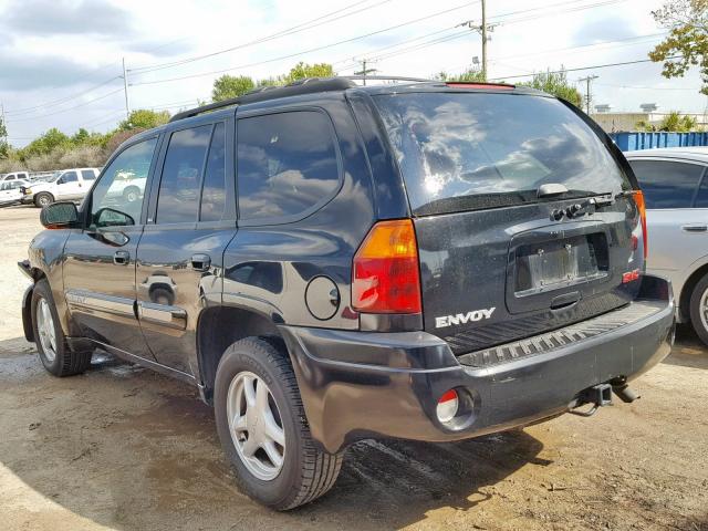 1GKDT13S622116343 - 2002 GMC ENVOY BLACK photo 3