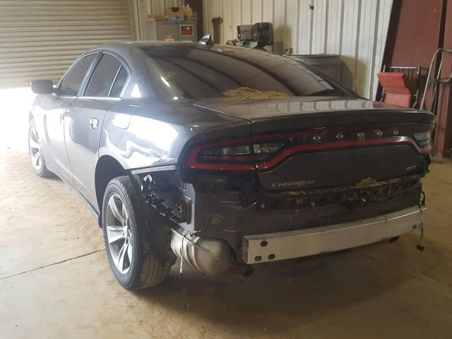 2C3CDXHG5GH214570 - 2016 DODGE CHARGER SX GRAY photo 3