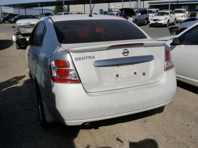 3N1AB6AP0BL705709 - 2011 NISSAN SENTRA 2.0 WHITE photo 3