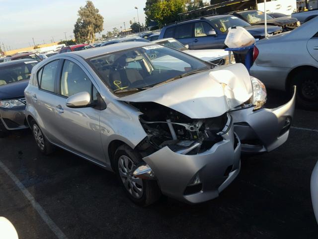 JTDKDTB3XE1085565 - 2014 TOYOTA PRIUS C SILVER photo 1