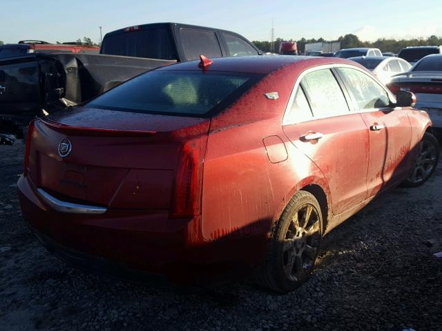 1G6AB5SA6D0122811 - 2013 CADILLAC ATS LUXURY RED photo 4