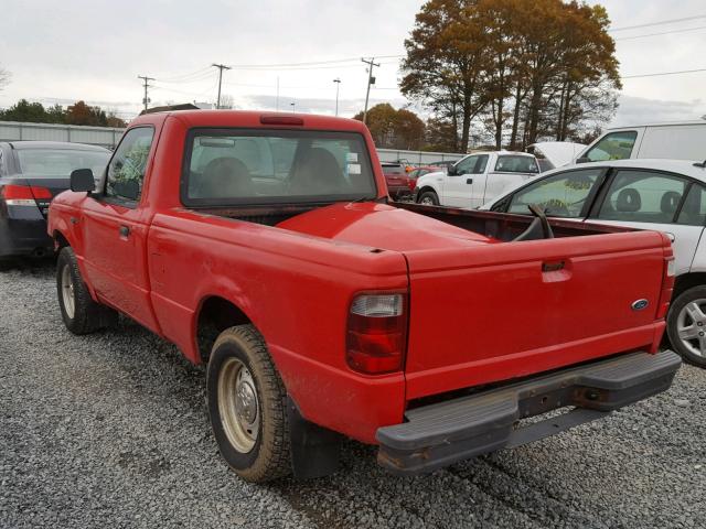 1FTYR10D62TA22006 - 2002 FORD RANGER RED photo 3