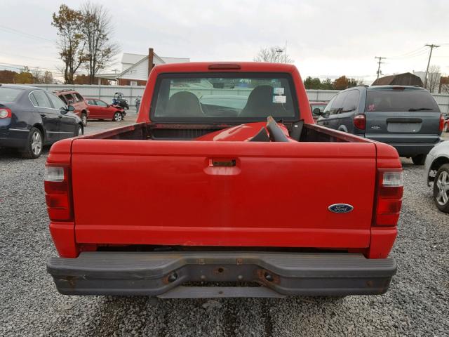 1FTYR10D62TA22006 - 2002 FORD RANGER RED photo 6