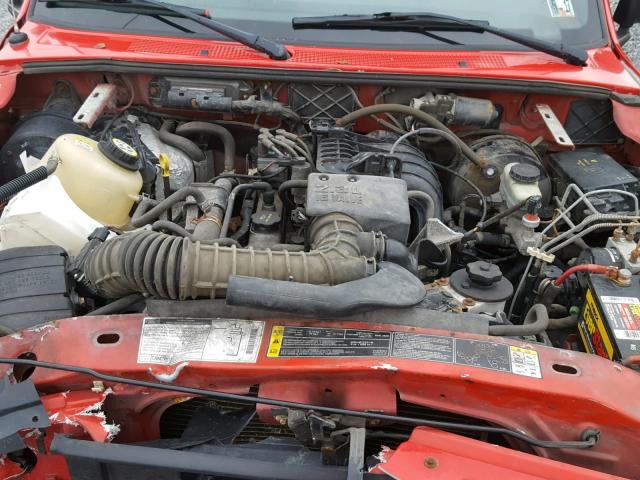 1FTYR10D62TA22006 - 2002 FORD RANGER RED photo 7