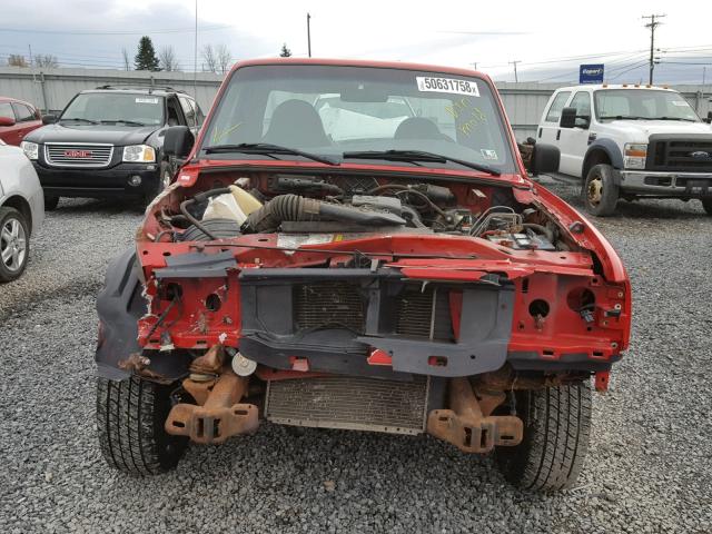 1FTYR10D62TA22006 - 2002 FORD RANGER RED photo 9