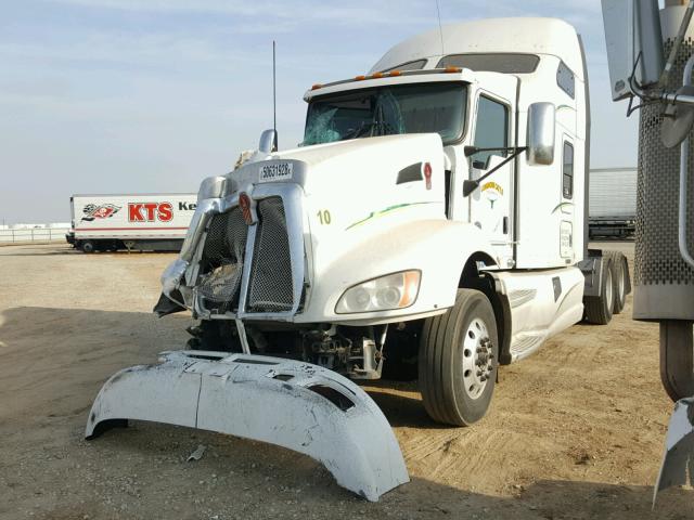 1XKAD49X2BJ285446 - 2011 KENWORTH CONSTRUCTI WHITE photo 2