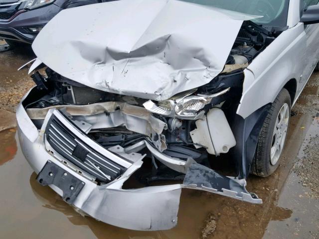 1G8AJ52FX5Z100278 - 2005 SATURN ION LEVEL SILVER photo 9