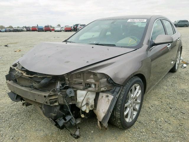 1G1ZE5E05CF149819 - 2012 CHEVROLET MALIBU LTZ ნაცრისფერი ფოტო 2