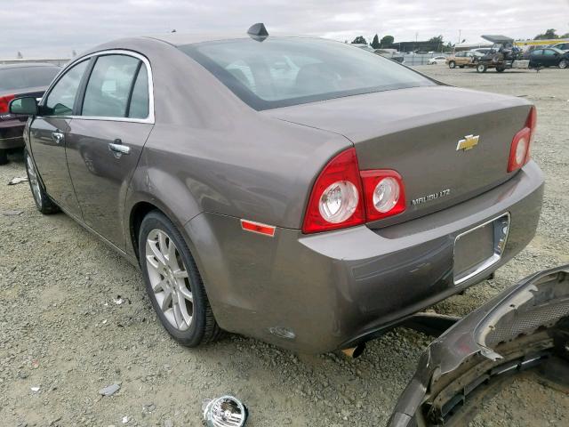 1G1ZE5E05CF149819 - 2012 CHEVROLET MALIBU LTZ ნაცრისფერი ფოტო 3