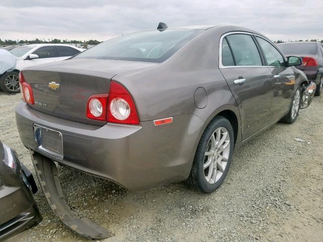 1G1ZE5E05CF149819 - 2012 CHEVROLET MALIBU LTZ ნაცრისფერი ფოტო 4
