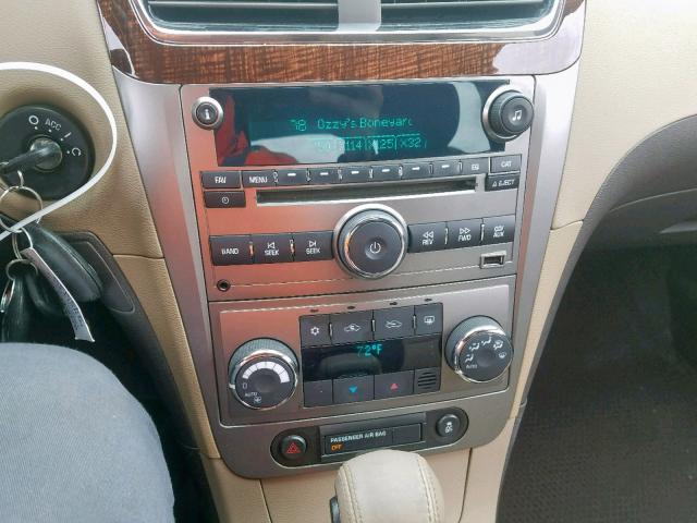 1G1ZE5E05CF149819 - 2012 CHEVROLET MALIBU LTZ ნაცრისფერი ფოტო 9