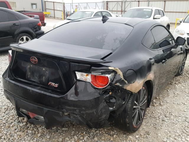 JF1ZNAA14F8701761 - 2015 TOYOTA SCION FR-S BLACK photo 4
