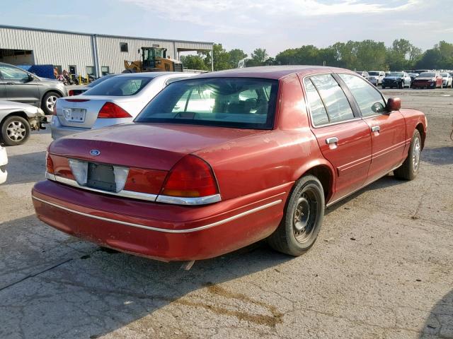 2FAFP73W4XX121260 - 1999 FORD CROWN VICT RED photo 4