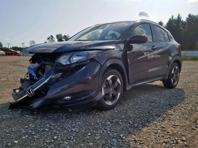 3CZRU6H78JM719084 - 2018 HONDA HR-V EXL BLACK photo 2