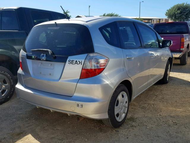 JHMGE8H34DC035348 - 2013 HONDA FIT SILVER photo 4