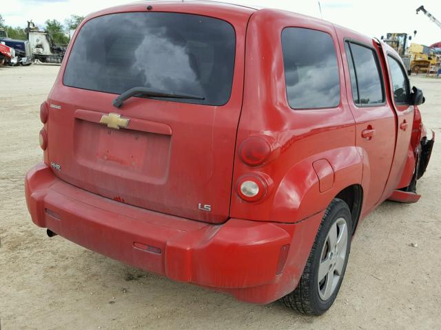 3GNCA13B19S603498 - 2009 CHEVROLET HHR LS RED photo 4