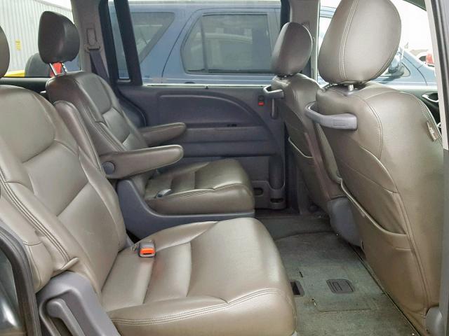 5FNRL38407B018968 - 2007 HONDA ODYSSEY EX BLUE photo 6