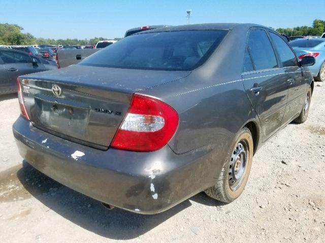 4T1BE32K54U912918 - 2004 TOYOTA CAMRY LE CHARCOAL photo 4