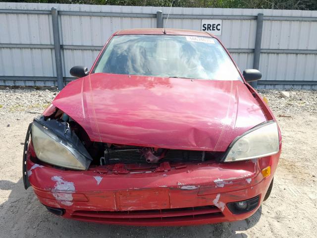 3FAFP31NX5R133802 - 2005 FORD FOCUS ZX3 RED photo 7