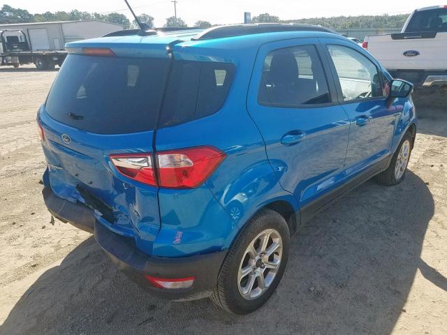 MAJ3P1TE4JC192812 - 2018 FORD ECOSPORT S BLUE photo 4