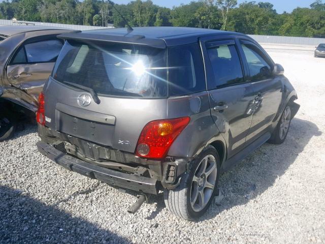 JTKKT624240073467 - 2004 TOYOTA SCION XA GRAY photo 4