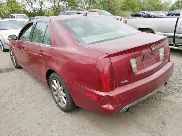 1G6DC67A070159818 - 2007 CADILLAC STS RED photo 3