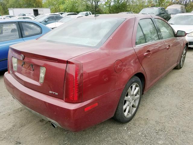 1G6DC67A070159818 - 2007 CADILLAC STS RED photo 4