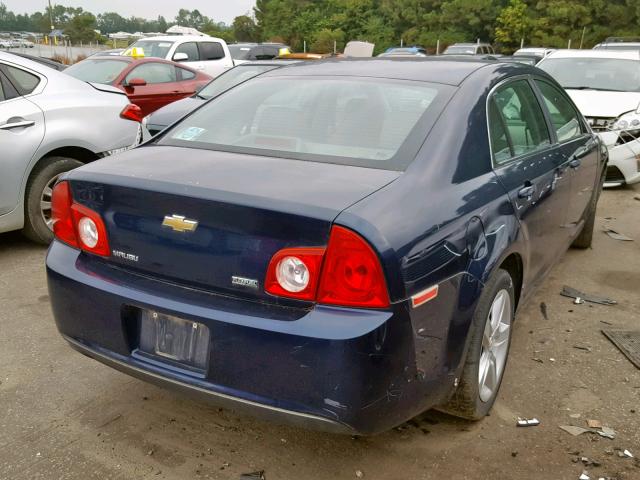 1G1ZA5EU3BF377332 - 2011 CHEVROLET MALIBU LS BLUE photo 4