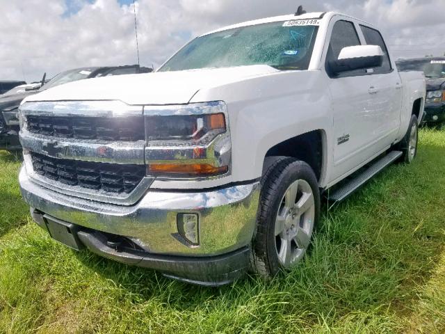 3GCUKREC7JG423786 - 2018 CHEVROLET SILVERADO WHITE photo 2