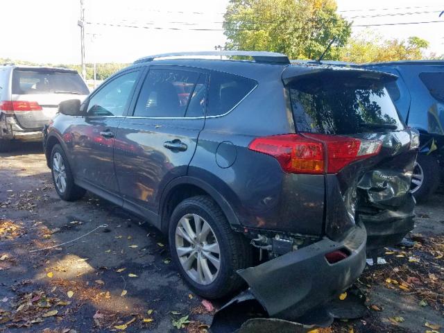 2T3DFREV7EW144107 - 2014 TOYOTA RAV4 LIMIT GRAY photo 3