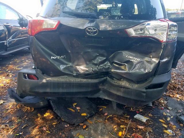 2T3DFREV7EW144107 - 2014 TOYOTA RAV4 LIMIT GRAY photo 9