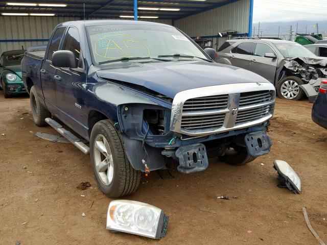 1D7HA18NX8J225723 - 2008 DODGE RAM 1500 S BLUE photo 1