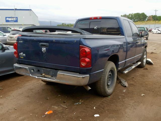 1D7HA18NX8J225723 - 2008 DODGE RAM 1500 S BLUE photo 4