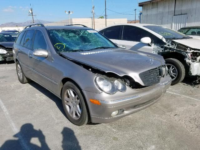 WDBRH61J43F352878 - 2003 MERCEDES-BENZ C 240 SPOR GRAY photo 1