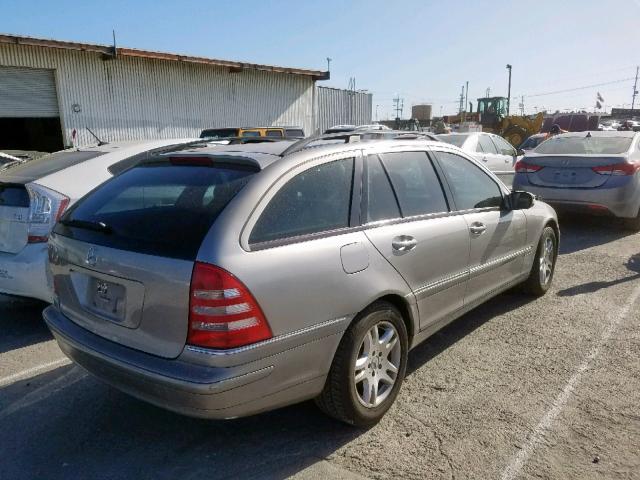 WDBRH61J43F352878 - 2003 MERCEDES-BENZ C 240 SPOR GRAY photo 4